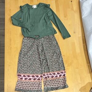 btween Forest Green Ribbed Top